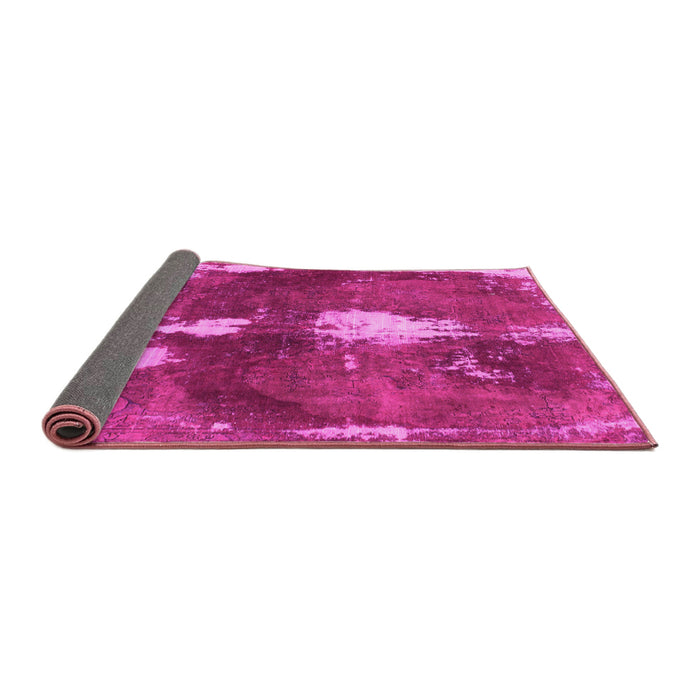 Sideview of Abstract Pink Modern Rug, abs777pnk