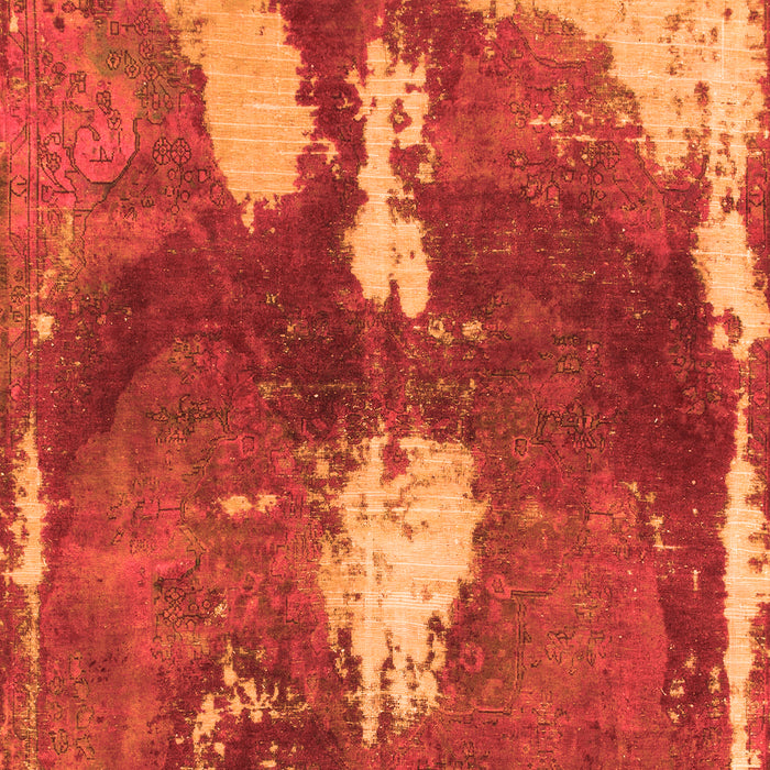 Machine Washable Abstract Orange Modern Area Rugs, wshabs777org