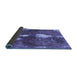 Sideview of Abstract Blue Modern Rug, abs777blu