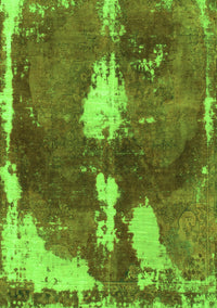 Abstract Green Modern Rug, abs777grn