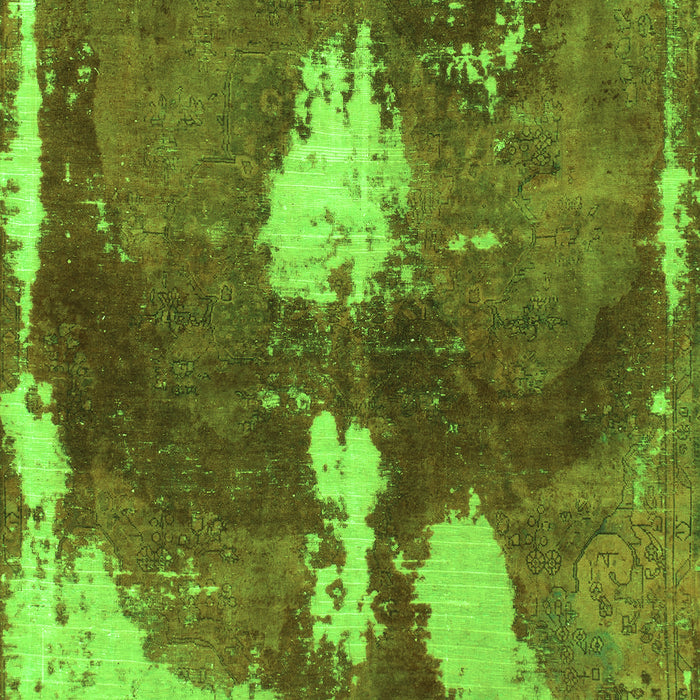 Abstract Green Modern Rug, abs777grn