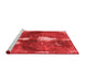 Modern Red Washable Rugs