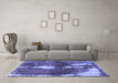 Machine Washable Abstract Blue Modern Rug in a Living Room, wshabs777blu