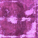 Square Abstract Purple Modern Rug, abs777pur