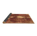 Sideview of Abstract Brown Modern Rug, abs777brn