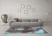 Machine Washable Abstract Light Blue Modern Rug in a Living Room, wshabs777lblu