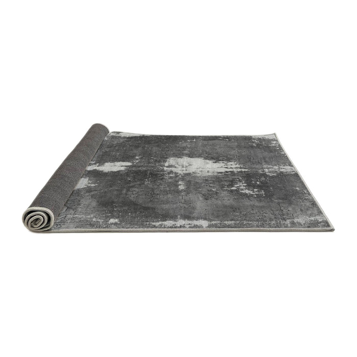 Sideview of Abstract Gray Modern Rug, abs777gry