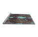 Sideview of Machine Washable Abstract Light Blue Modern Rug, wshabs777lblu