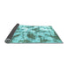 Sideview of Abstract Light Blue Modern Rug, abs778lblu