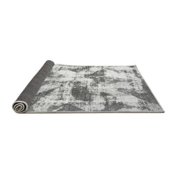 Sideview of Abstract Gray Modern Rug, abs778gry