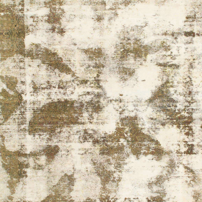 Machine Washable Abstract Brass Green Rug, wshabs778