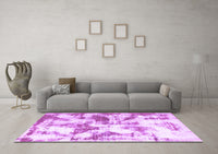 Machine Washable Abstract Purple Modern Rug, wshabs778pur