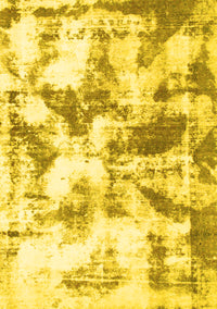 Abstract Yellow Modern Rug, abs778yw