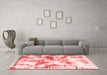 Modern Red Washable Rugs