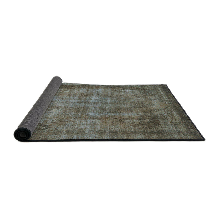 Sideview of Abstract Coffee Brown Modern Rug, abs779