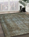 Machine Washable Abstract Coffee Brown Rug in a Family Room, wshabs779