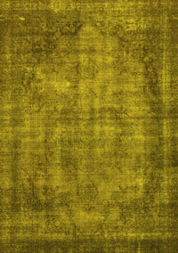 Abstract Yellow Modern Rug, abs779yw