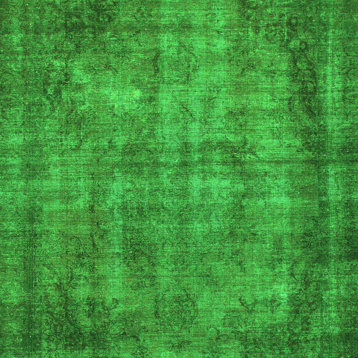 Abstract Green Modern Rug, abs779grn