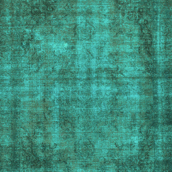 Machine Washable Abstract Turquoise Modern Area Rugs, wshabs779turq