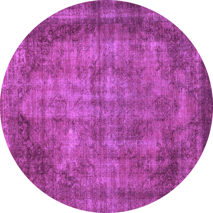 Round Abstract Pink Modern Rug, abs779pnk