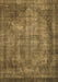 Machine Washable Abstract Brown Modern Rug, wshabs779brn