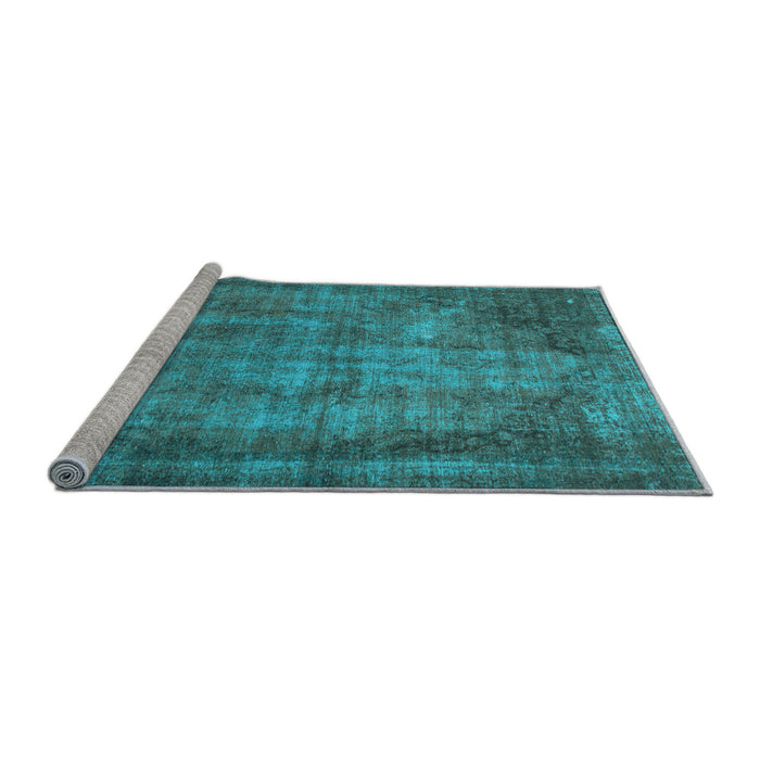 Sideview of Machine Washable Abstract Light Blue Modern Rug, wshabs779lblu