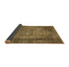 Sideview of Abstract Brown Modern Rug, abs779brn