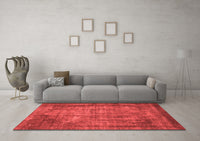 Machine Washable Abstract Red Modern Rug, wshabs779red