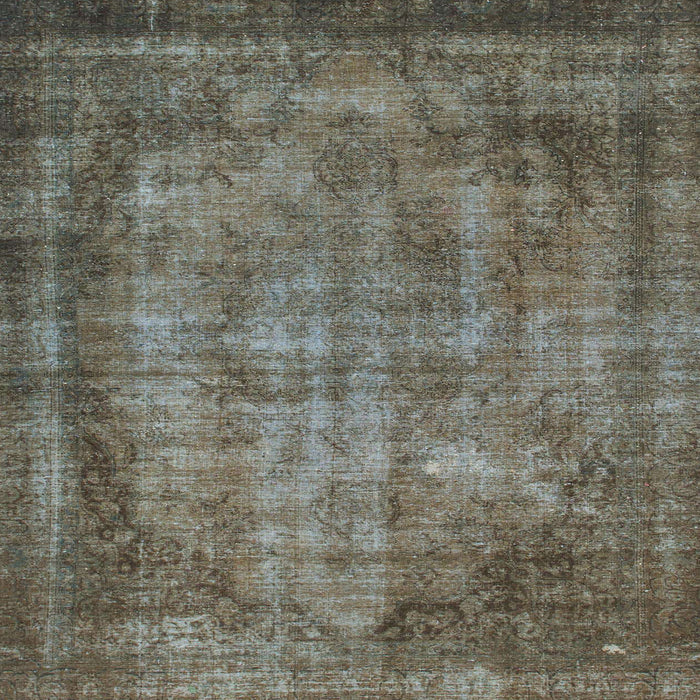 Square Machine Washable Abstract Coffee Brown Rug, wshabs779