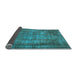 Sideview of Abstract Light Blue Modern Rug, abs779lblu