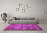 Machine Washable Abstract Pink Modern Rug, wshabs779pnk