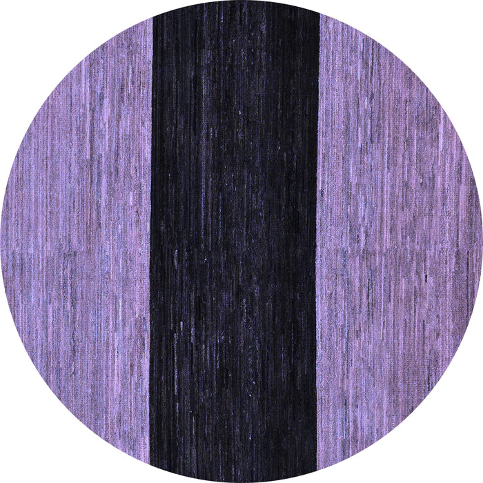 Round Machine Washable Abstract Blue Modern Rug, wshabs77blu