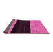 Sideview of Abstract Purple Modern Rug, abs77pur