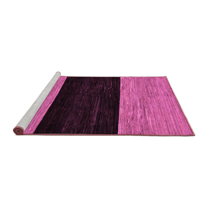 Sideview of Machine Washable Abstract Purple Modern Area Rugs, wshabs77pur