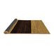 Sideview of Abstract Brown Modern Rug, abs77brn