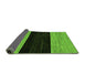 Sideview of Abstract Green Modern Rug, abs77grn