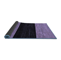 Sideview of Abstract Blue Modern Rug, abs77blu