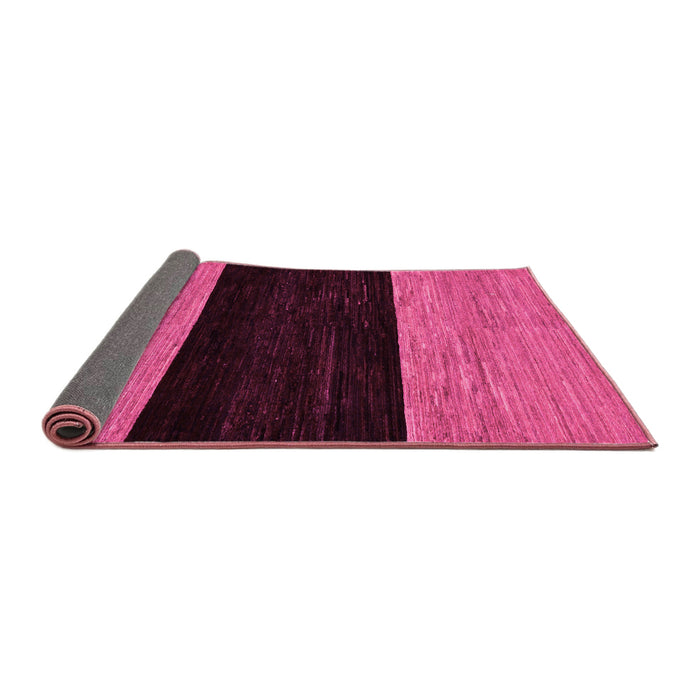 Sideview of Abstract Pink Modern Rug, abs77pnk