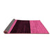 Sideview of Abstract Pink Modern Rug, abs77pnk