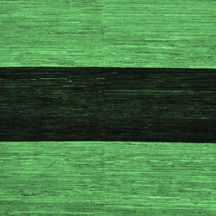 Square Machine Washable Abstract Emerald Green Modern Area Rugs, wshabs77emgrn