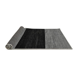 Sideview of Abstract Gray Modern Rug, abs77gry