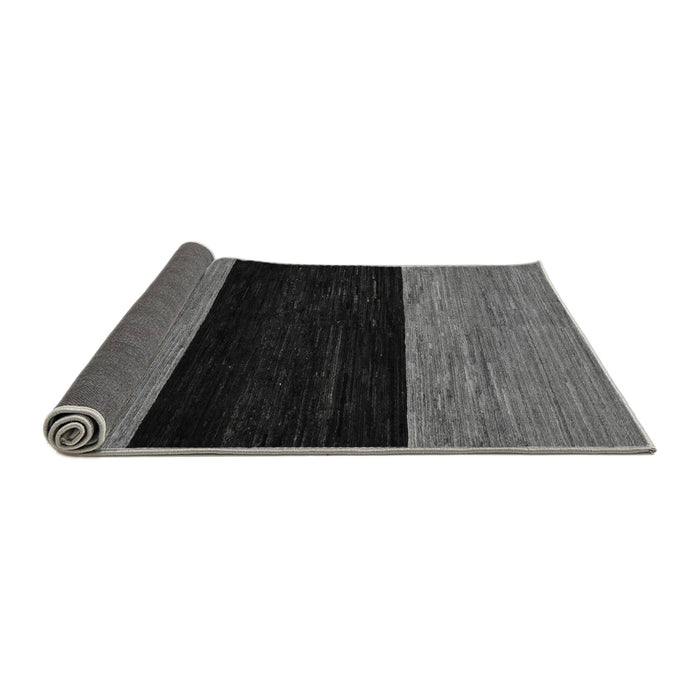 Sideview of Abstract Gray Modern Rug, abs77gry