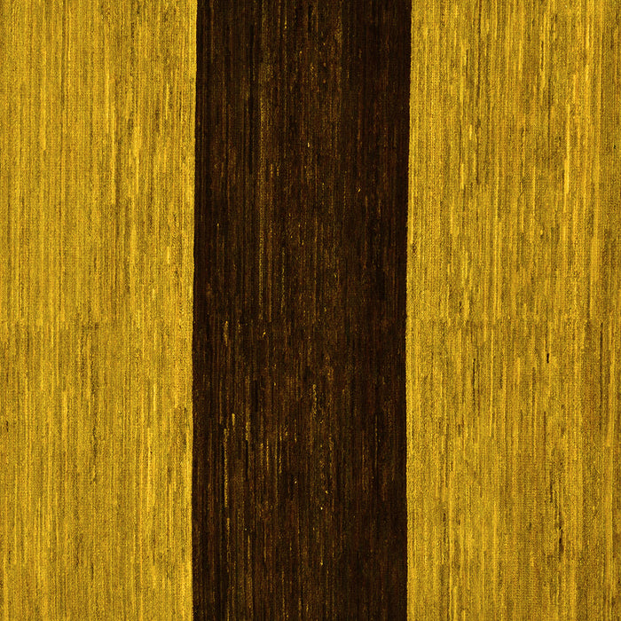 Square Machine Washable Abstract Yellow Modern Rug, wshabs77yw