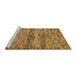 Sideview of Machine Washable Abstract Yellow Rug, wshabs78