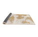 Sideview of Abstract Gold Modern Rug, abs780