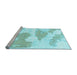 Sideview of Machine Washable Abstract Light Blue Modern Rug, wshabs780lblu