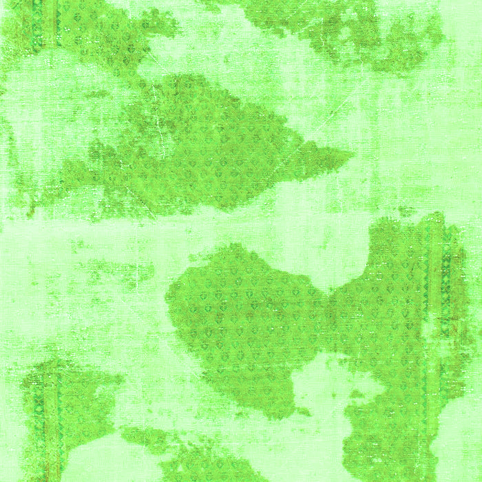 Machine Washable Abstract Green Modern Area Rugs, wshabs780grn