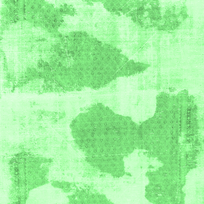 Machine Washable Abstract Emerald Green Modern Area Rugs, wshabs780emgrn