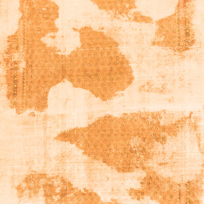 Machine Washable Abstract Orange Modern Area Rugs, wshabs780org