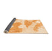 Sideview of Abstract Orange Modern Rug, abs780org